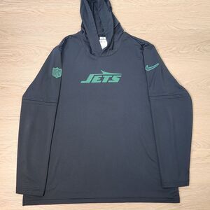 New York Jets Nike NFL Sideline Hoodie Performance Team Issued Shirt Mens XXL